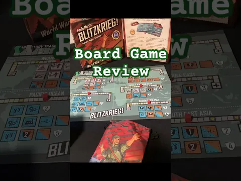 “Blitzkrieg!” Review #boardgames #tabletopgames #worldwar2 #tilelayinggame #wargame #review