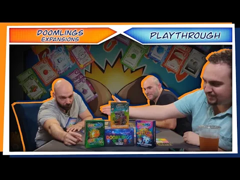Doomlings + Expansions | PLAYTHROUGH | 3 Player | Titanic Strength