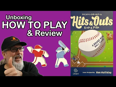 How to Play Hits and Outs | Ron Halliday | itten Games | A wonderful small box baseball Board Game