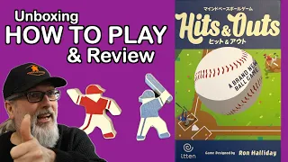How to Play Hits and Outs | Ron Halliday | itten Games | A wonderful small box baseball Board Game