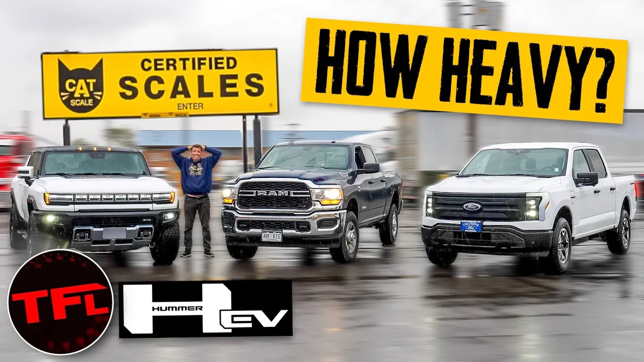 You WON’T BELIEVE How Much the New Hummer EV Weighs When Compared to a Lightning & a HD Cummins Ram!