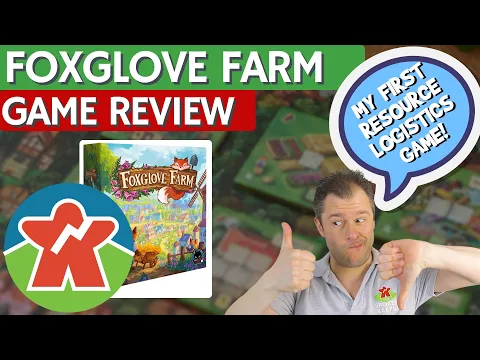 Foxglove Farm - Board Game Review - My First Resource Logistics Game!