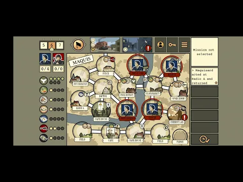 Maquis digital version, Easy difficulty level, tutorial