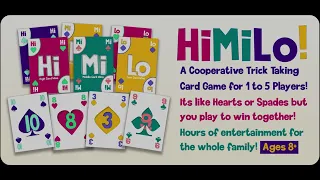 Hi MiLo! Co-Op Trick Taking Game HOW TO and GAMEPLAY