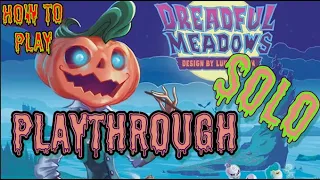 Dreadful Meadows - How to Play + Solo Playthrough - Jack vs Nina