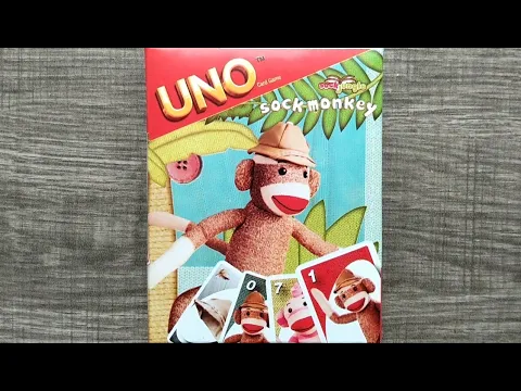 UNO Sock Monkey Card Game