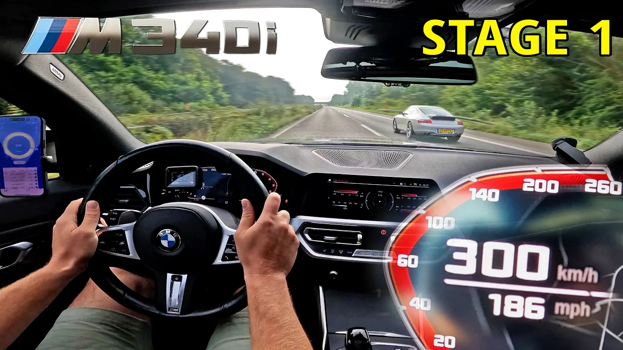 300KM/H with 430HP BMW M340i & M-PERFORMANCE EXHAUST SOUND