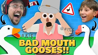 Cussing Goose is back with help! Sussy Ducky PRANKS peaceful restaurant! Duddz and Chase Gameplay