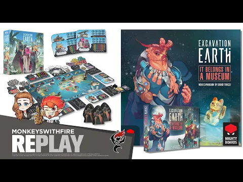EXCAVATION EARTH: IT BELONGS IN A MUSEUM || MIGHTY BOARDS || BOARD GAME LIVE PLAY