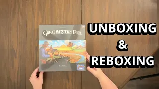 Great Western Trail (2nd Edition) - Board Game Unboxing & Reboxing - What's in the Box?