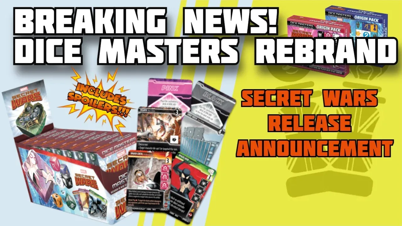 DICE MASTERS NEWS! Secret Wars Release Announcement