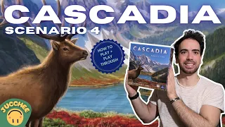 Cascadia - How to Play + Solo Playthrough [Scenario 4]