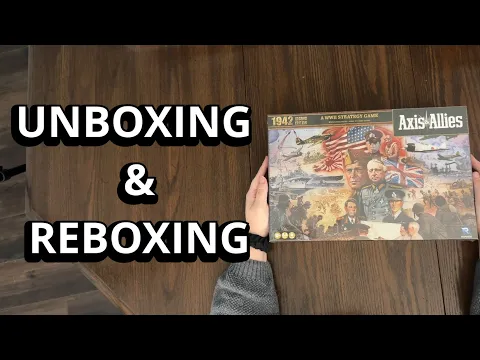 Axis and Allies: 1942 - Board Game Unboxing & Reboxing - What's in the Box?