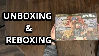 Axis and Allies: 1942 - Board Game Unboxing & Reboxing - What's in the Box?