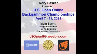 2021 U.S. Open ABT Open/Super Jackpot with commentary!  Wertheim/Deutsch, Bagai/Davis - Backgammon