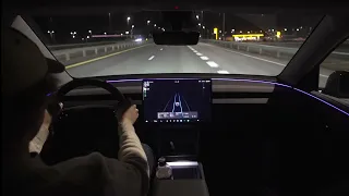 Tesla bremser ned på motorveien