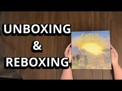 Catan: Dawn of Humankind - Standalone Board Game Unboxing and Reboxing - What's in the Box?