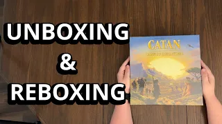 Catan: Dawn of Humankind - Standalone Board Game Unboxing and Reboxing - What's in the Box?