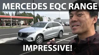 Mercedes EQC range test