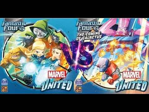 Marvel United: The Coming of Galactus Play Through - The Fantastic Four Vs Galactus