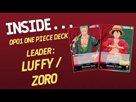 Inside…Luffy / Roronoa DECK - OP-01 One Piece Card Game (4K60fps)