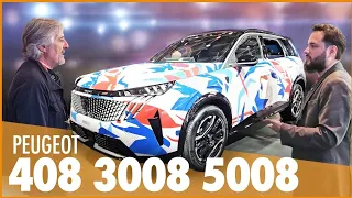 PEUGEOT 408 3008 5008⚡EN ÉLECTRIQUE MÊME COMBAT 🤜 Enfin à niveau ? | Mondial de l'Auto 2024