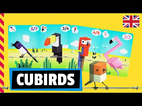 CUBIRDS Board Game - How to play / Review  / Tutorial (English)
