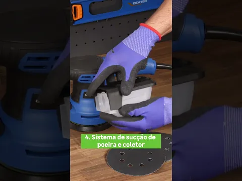 Kit Lixadeira Orbital com Lixas e Bolsa 220V Dexter