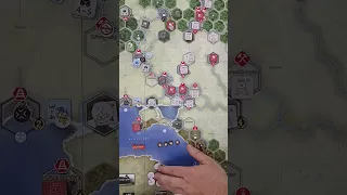 Blitz in the East board game. Teach by playing. Soviet 's turn 2.