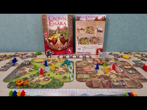 Crown of Emara - Kutu Oyunu Açılımı Falan - ASMR Board Game Unboxing