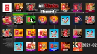 All T-Series Channels - Subscriber Count History (2006-2026)