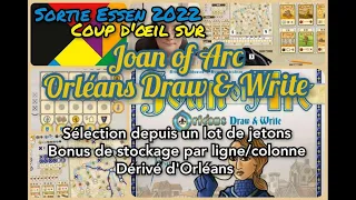 Essen 2022 : Joan of Arc, Orléans Draw & Write