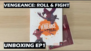 Unboxing Vengeance Roll and Fight Episode 1 dice board game