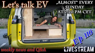 (live) Let's talk EV - Story time # I camped in the VW Id Buzz
