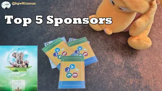 Ark Nova: Top 5 Sponsors