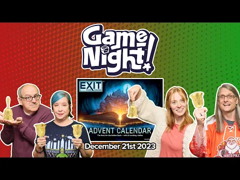 GameNight! 24 Days of Christmas - Exit: The Game Advent Calendar The Hunt for the Golden Book Day 21